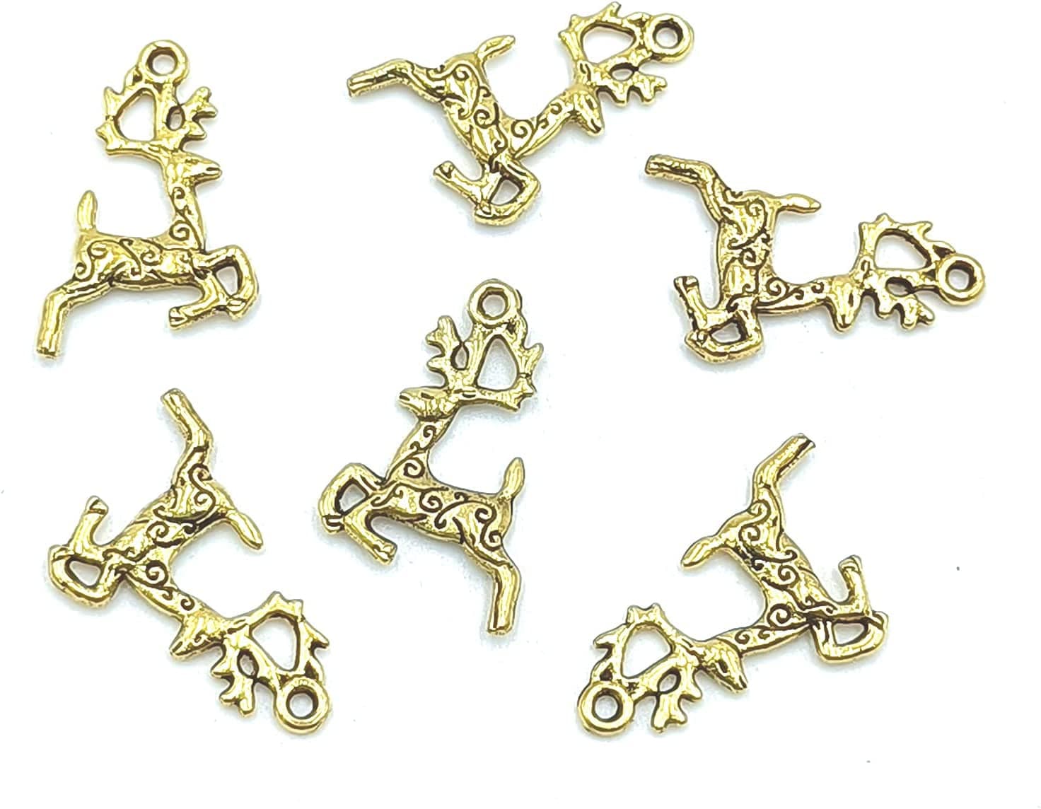 30Pcs Craft Supplies Antique Silver Wings Angel Fairy Charms Pendants Jewelry Findings,For Earring Bracelet Necklace Jewelry DIY Craft Making 27 X 24Mm (Antique Silver) Gold
