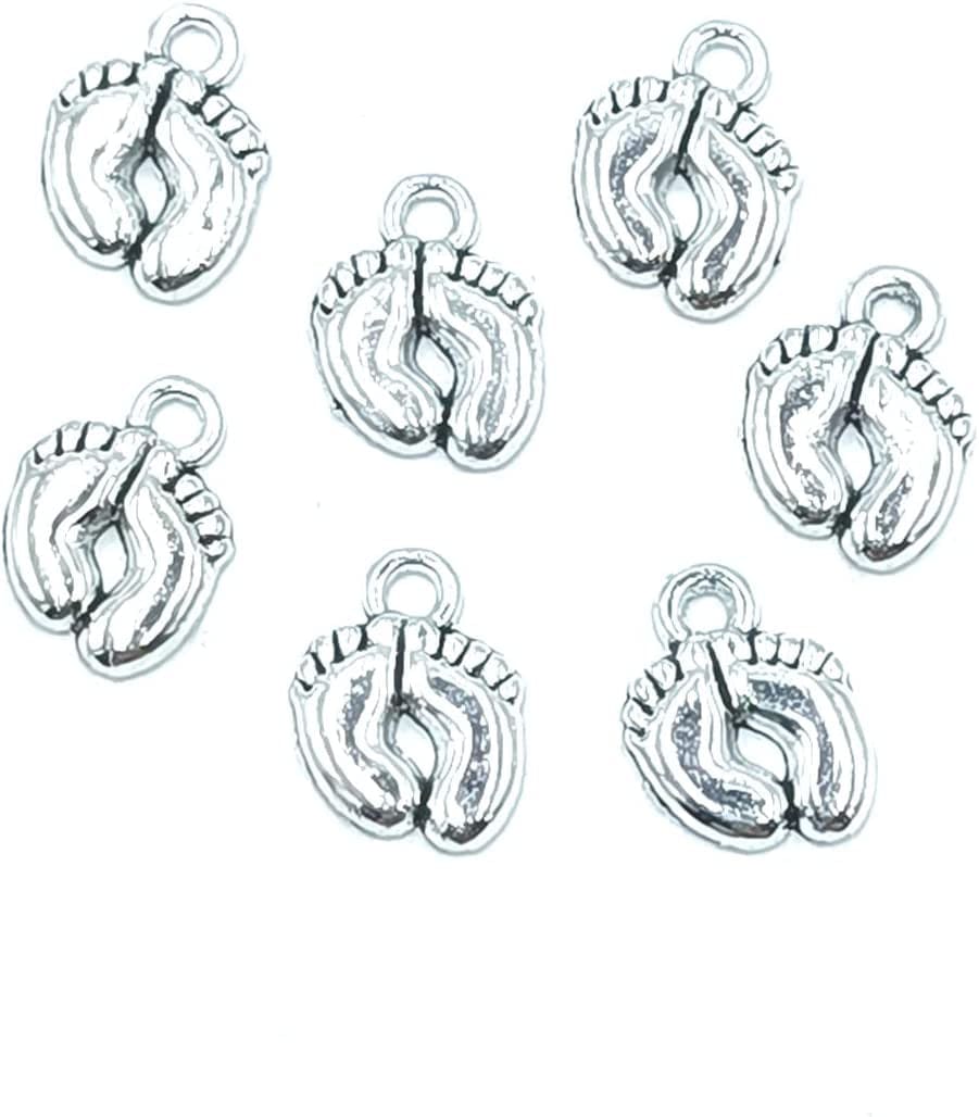 30Pcs Craft Supplies Antique Silver Wings Angel Fairy Charms Pendants Jewelry Findings,For Earring Bracelet Necklace Jewelry DIY Craft Making 27 X 24Mm (Antique Silver) 7 Ancient Silver