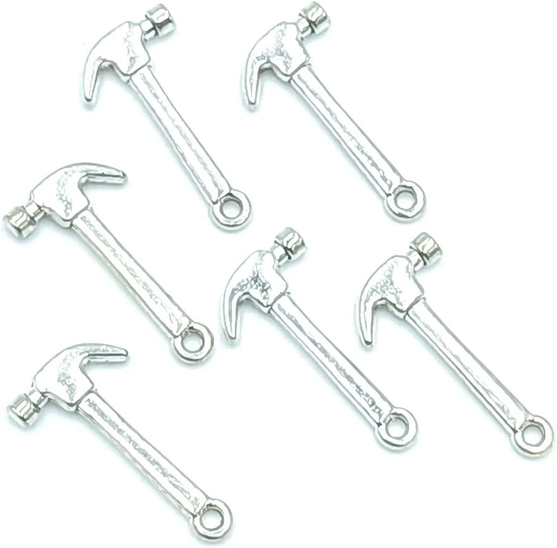 30Pcs Craft Supplies Antique Silver Wings Angel Fairy Charms Pendants Jewelry Findings,For Earring Bracelet Necklace Jewelry DIY Craft Making 27 X 24Mm (Antique Silver) 19 Ancient Silver