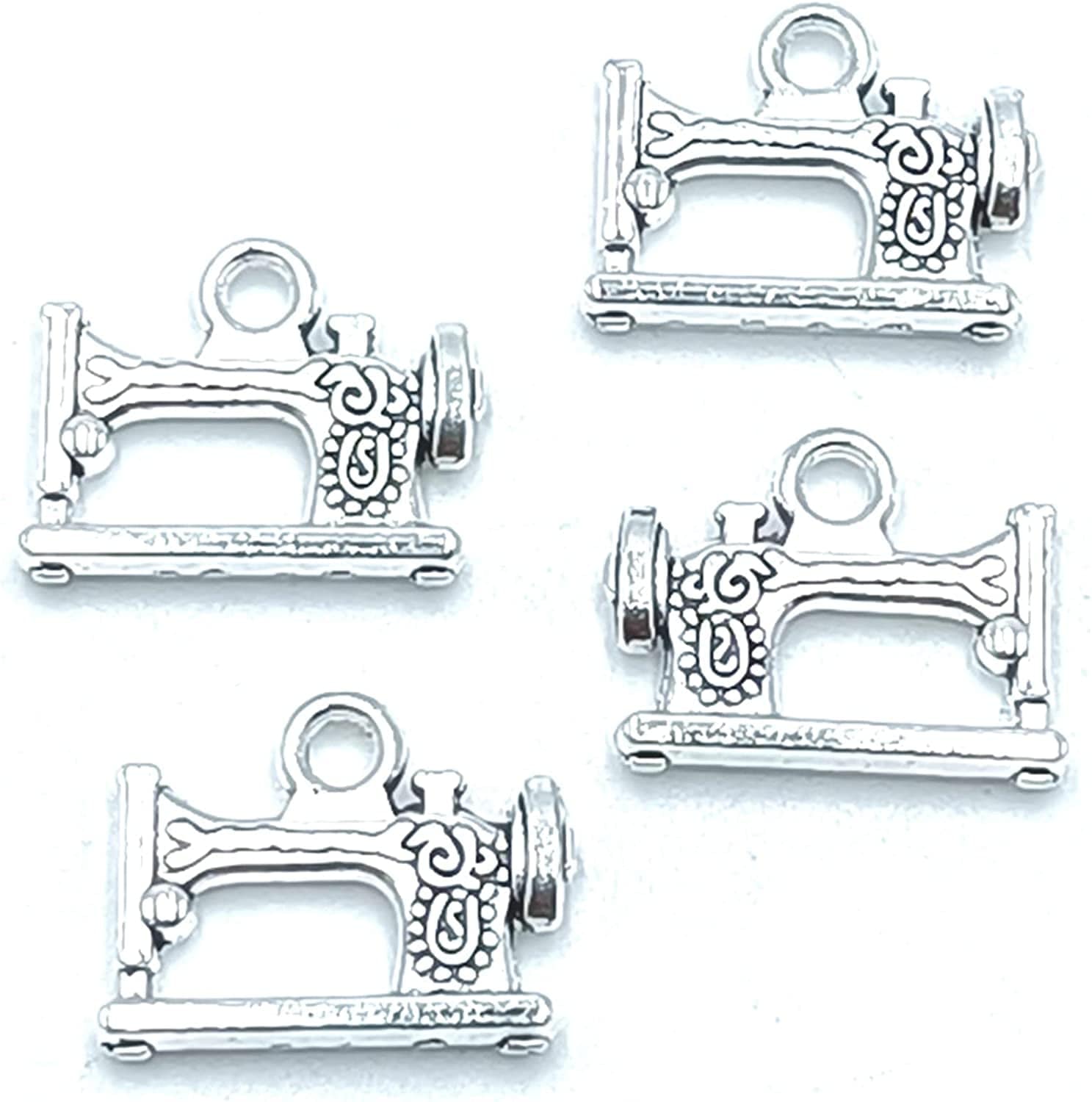 30Pcs Craft Supplies Antique Silver Wings Angel Fairy Charms Pendants Jewelry Findings,For Earring Bracelet Necklace Jewelry DIY Craft Making 27 X 24Mm (Antique Silver) 23 Ancient Silver