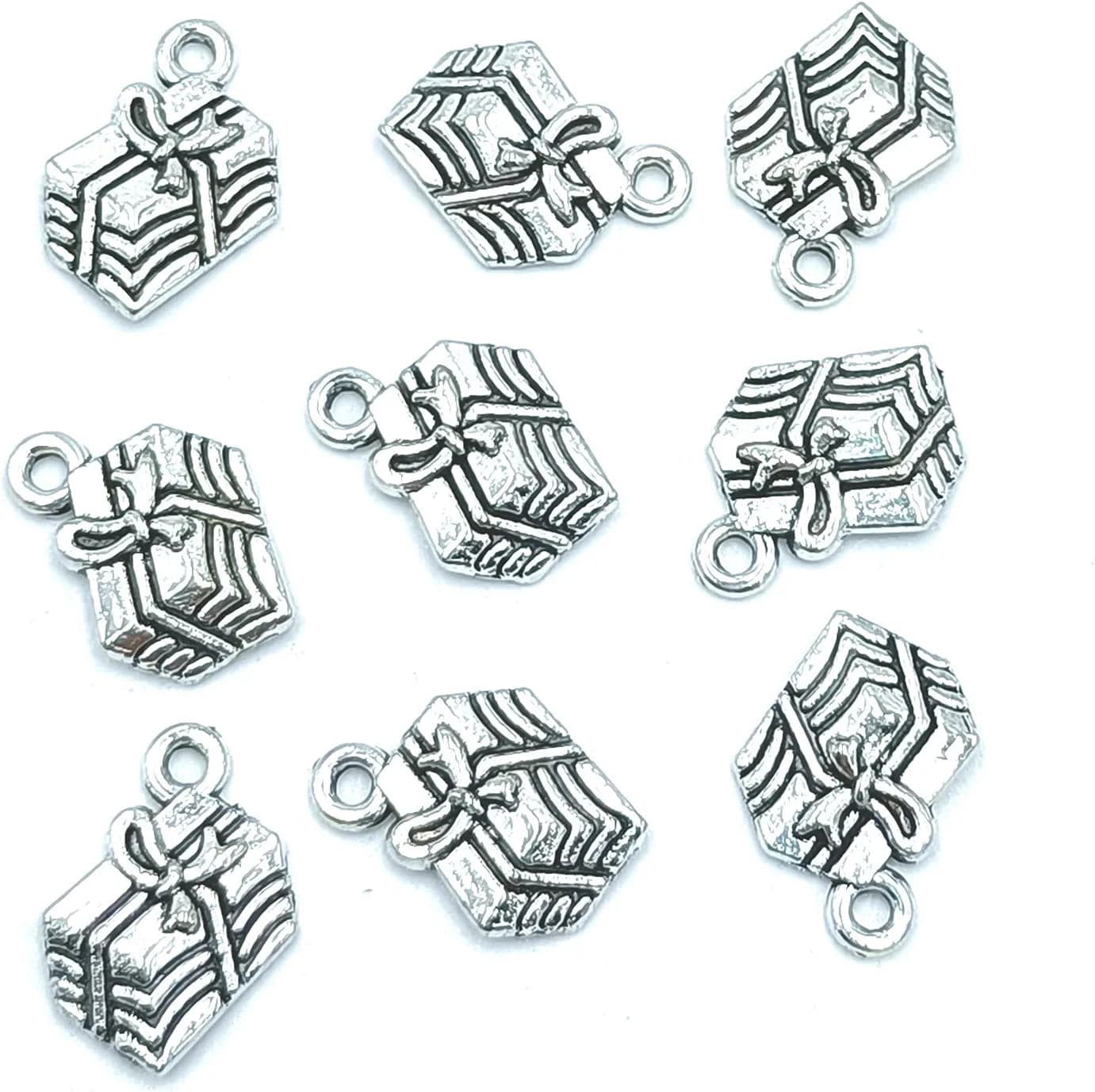 30Pcs Craft Supplies Antique Silver Wings Angel Fairy Charms Pendants Jewelry Findings,For Earring Bracelet Necklace Jewelry DIY Craft Making 27 X 24Mm (Antique Silver) 15 Ancient Silver