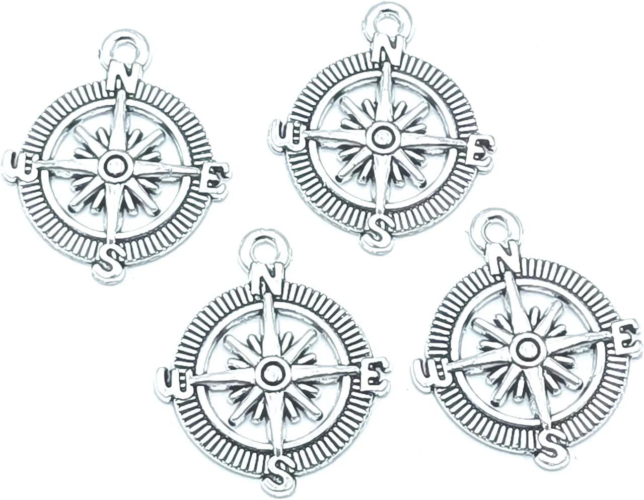 30Pcs Craft Supplies Antique Silver Wings Angel Fairy Charms Pendants Jewelry Findings,For Earring Bracelet Necklace Jewelry DIY Craft Making 27 X 24Mm (Antique Silver) 24 Ancient Silver