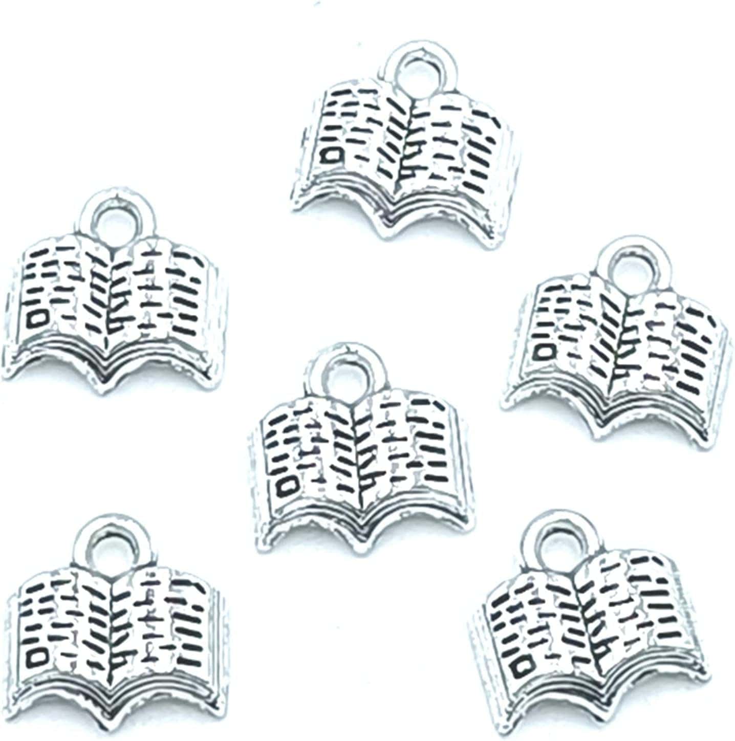 30Pcs Craft Supplies Antique Silver Wings Angel Fairy Charms Pendants Jewelry Findings,For Earring Bracelet Necklace Jewelry DIY Craft Making 27 X 24Mm (Antique Silver) 29 Ancient Silver