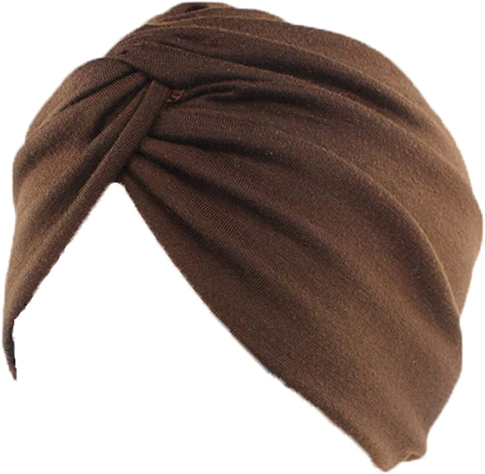 Beauty YFJH Chemo Sleep Turban Headwear Scarf Beanie Cap Hat for Cancer Patient Hair Loss Apparel & Accessories > Clothing Accessories > Headwear beauty YFJH Brown