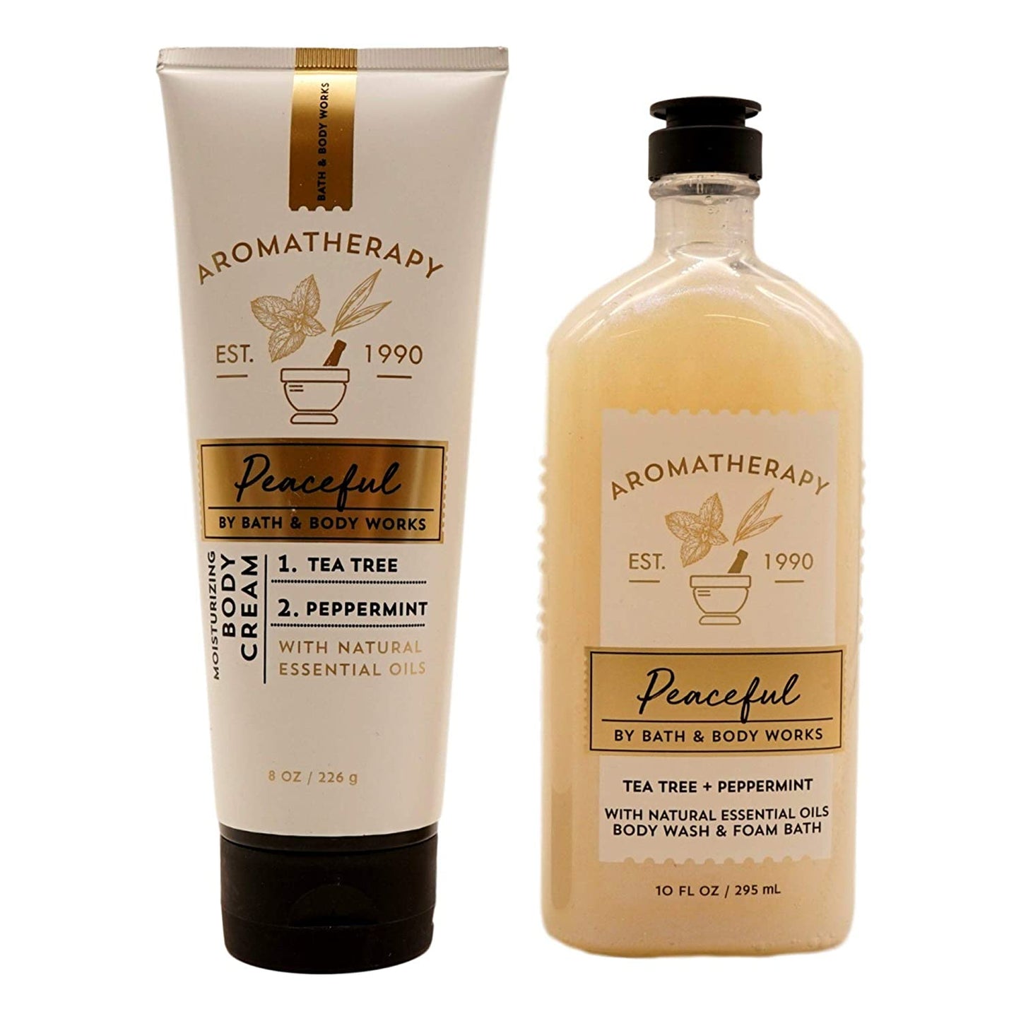 Bath and Body Works Peaceful Foam Wash plus Cream Health & Beauty > Personal Care > Cosmetics > Bath & Body Bath & Body Works