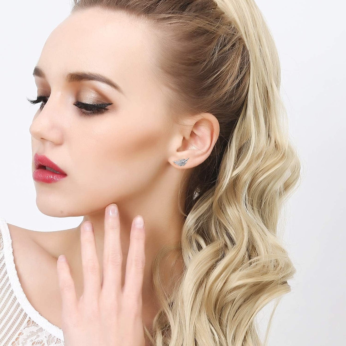 32 Pairs Assorted Stainless Steel Stud Earrings for Teens Girls Women-Cute Animal Faux Pearl Cat Elephant Sun Moon Star CZ Twise Heart Geometric Pattern Small Statement Bar Stud Earring Set