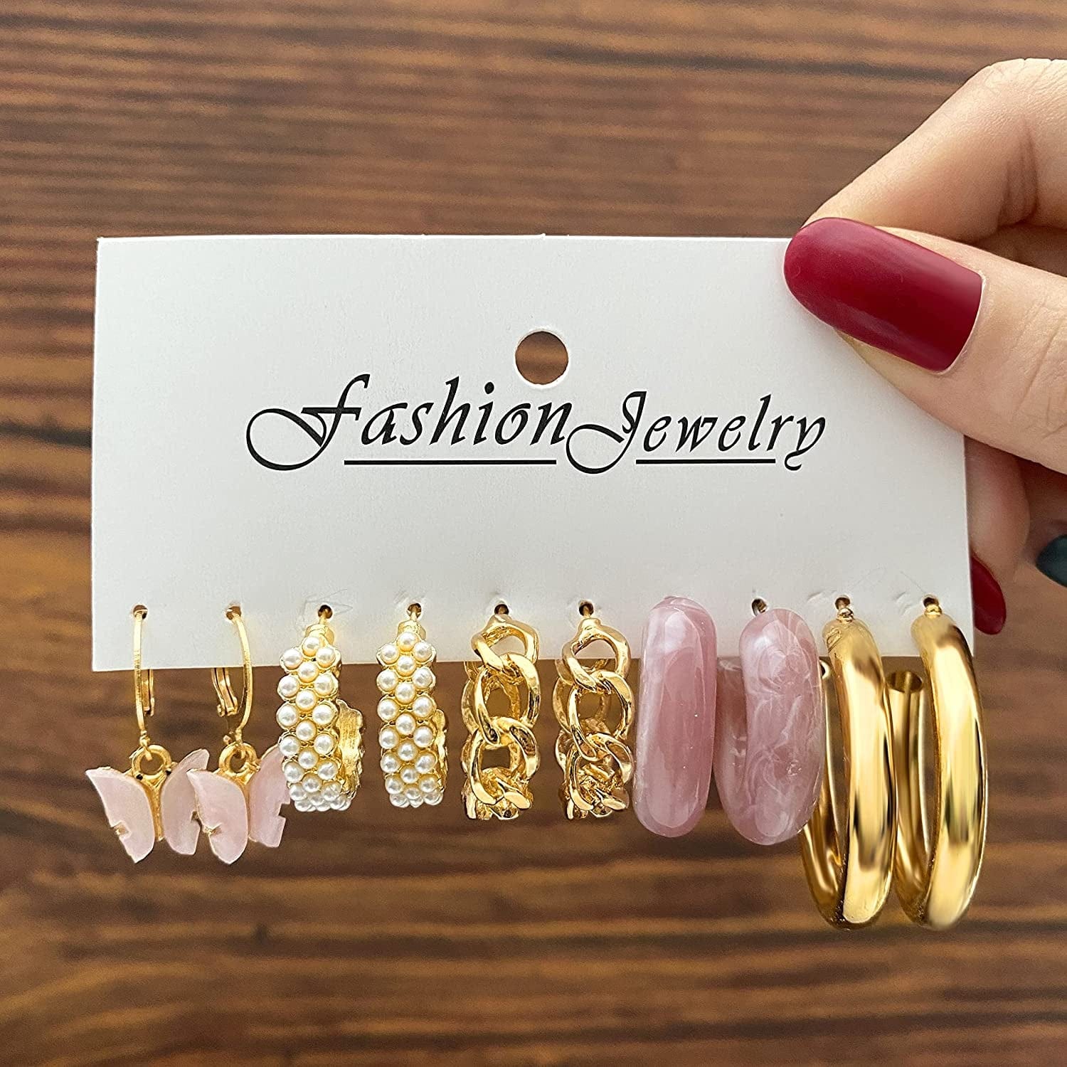32 Pairs Gold Hoop Earrings Set for Women Girls, Fashion Chain Link Hoop Stud Drop Dangle Earrings Boho Statement Hypoallergenic Earrings for Christmas Jewelry Gift Apparel & Accessories > Jewelry > Earrings ShowAgain