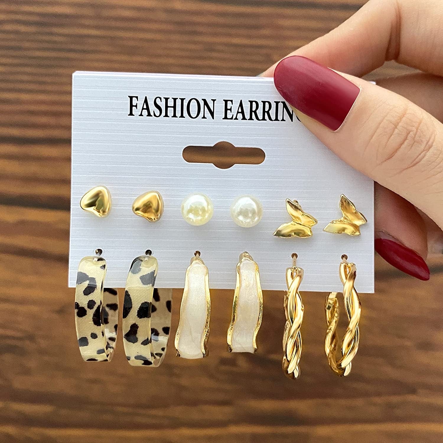 32 Pairs Gold Hoop Earrings Set for Women Girls, Fashion Chain Link Hoop Stud Drop Dangle Earrings Boho Statement Hypoallergenic Earrings for Christmas Jewelry Gift Apparel & Accessories > Jewelry > Earrings ShowAgain