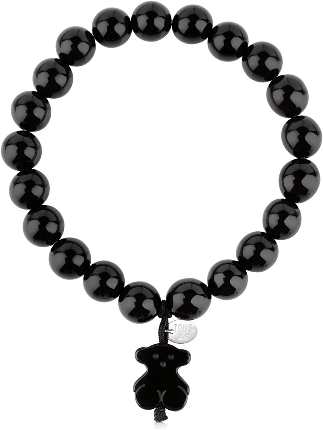 TOUS Jewelry Icon Black and White with Bear Stretch Bracelet Apparel & Accessories > Jewelry > Bracelets TOUS Jewelry
