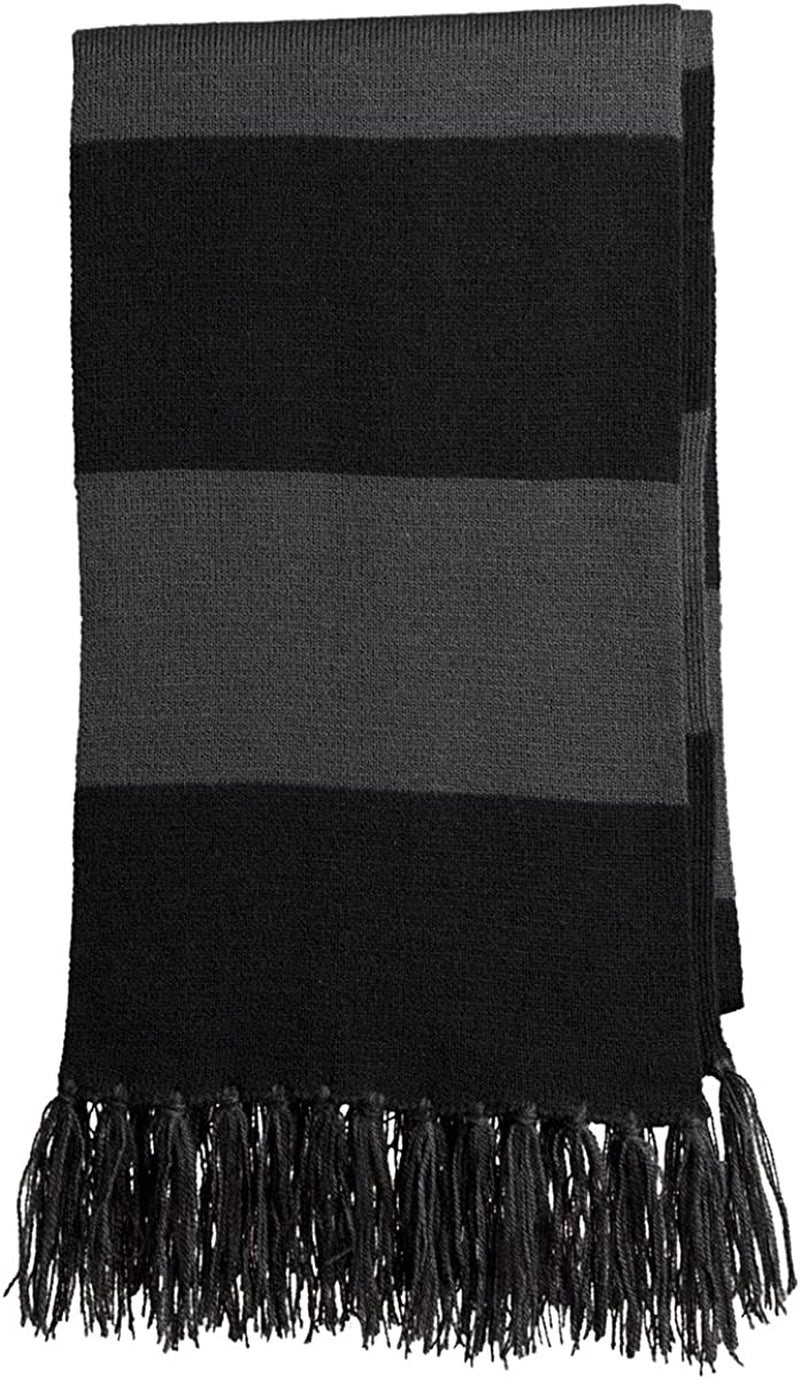 Sport-Tek Favorite Team Spectator Fringed Scarf Apparel & Accessories > Clothing Accessories > Scarves & Shawls Sport Tek Black/ Iron Grey One Size