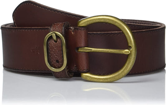 Frye Womens Women'S 42Mm Leather Belt Apparel & Accessories > Clothing Accessories > Belts Frye Brown Large