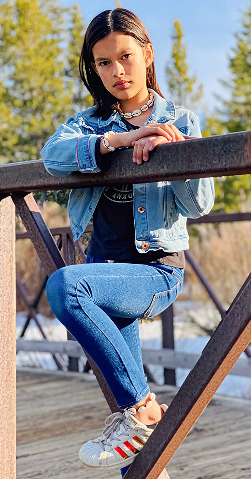 Cowrie Shell Necklace with Matching Seashell Anklet and Bracelet, VSCO Girl Accessories Set for Teen Girls, Aesthetic Beach Jewelry for Women Apparel & Accessories > Jewelry > Anklets KYLIE MAX