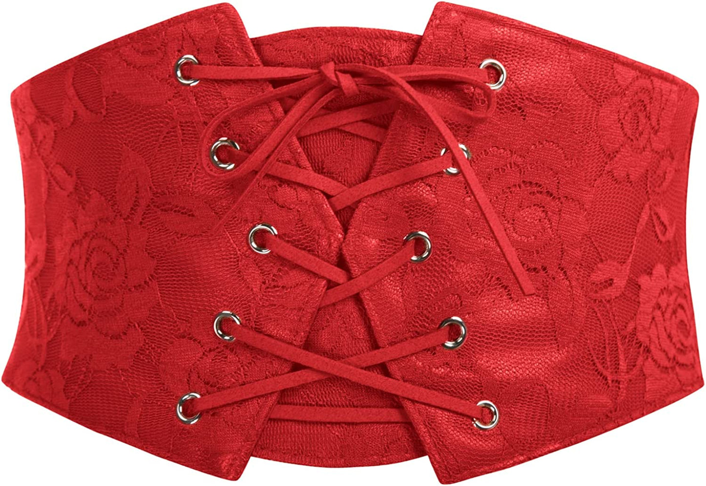 GRACE KARIN Women'S Elastic Stretch Corset Waist Cincher Belt Apparel & Accessories > Clothing Accessories > Belts GRACE KARIN Red XX-Large