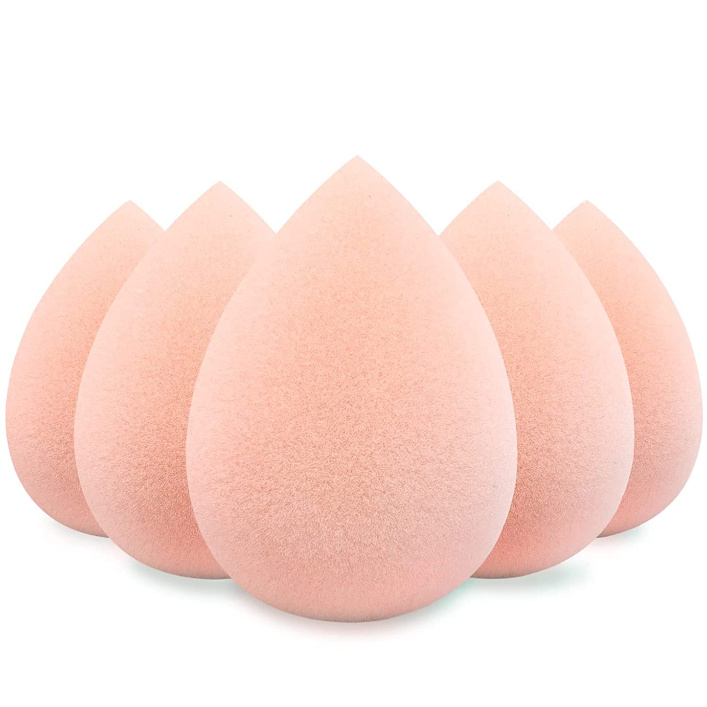 BEAKEY 5 Pcs Makeup Sponge Set, Foundation Blending Beauty Sponge, Flawless for Liquid, Cream, and Powder, Multi-Colored Makeup Sponges Health & Beauty > Personal Care > Cosmetics > Cosmetic Tools > Makeup Tools BEAKEY H-Miracle Pink