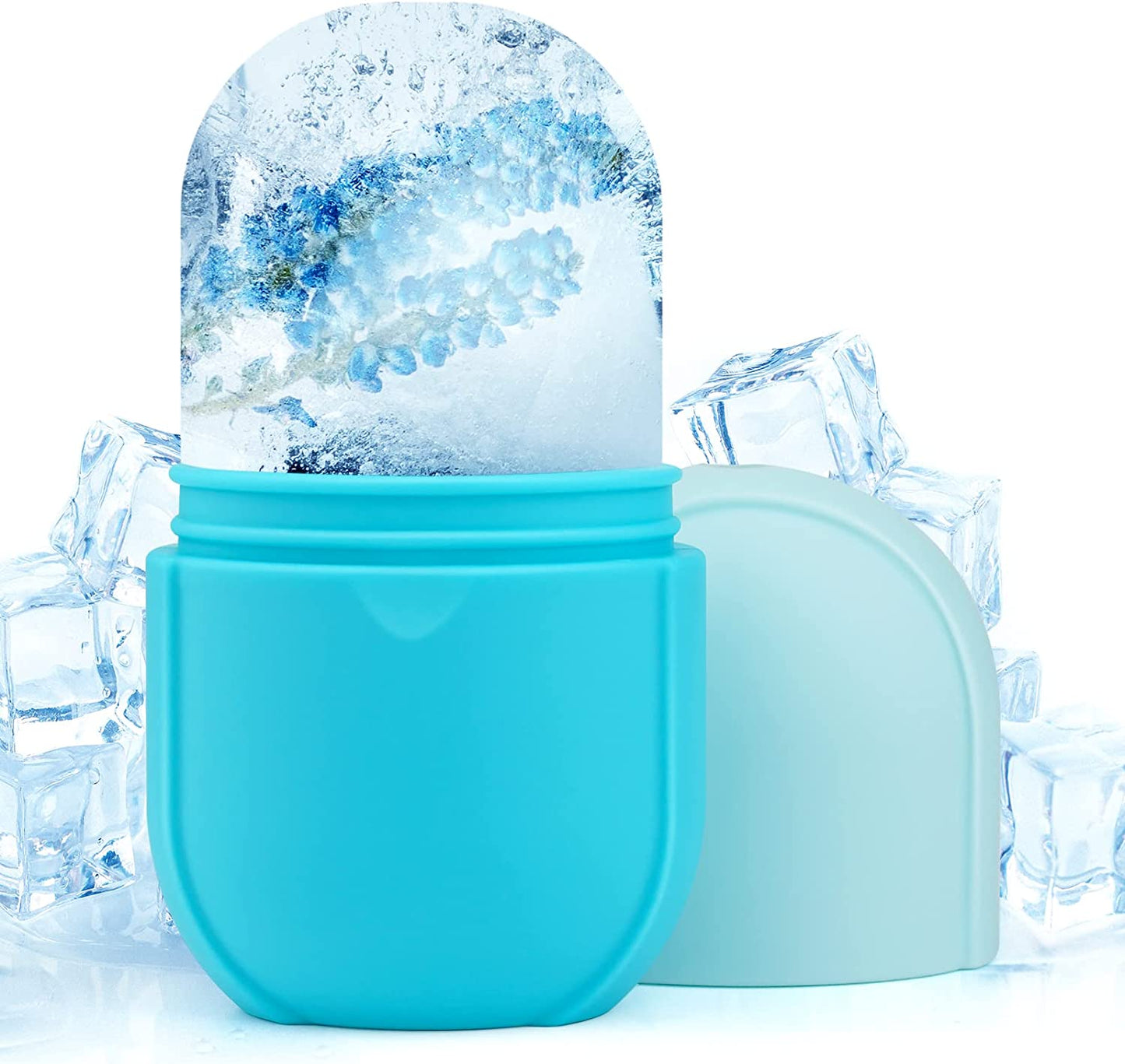 Geohee Ice Face Roller, Ice Roller for Face Eyes Neck and Body Facial Beauty Skin Care Tool for Tighten Pores Nourishing Improves Skin Condition Nourishing, Blue Health & Beauty > Personal Care > Cosmetics > Cosmetic Tools > Skin Care Tools Geohee