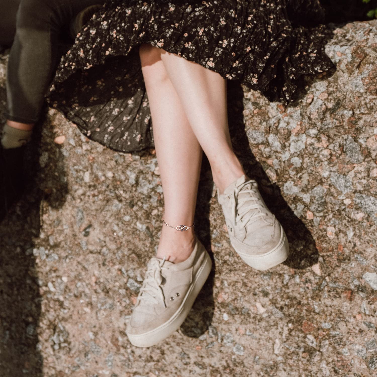 Blinggem Anklets for Women 925 Sterling Silver Infinity Hear Ankle Bracelet Cubic Zirconia Rose Gold Summer Beach Stylish Foot Chain Summer Vacation Jewelry Gift for Mom Women Girlfriend Apparel & Accessories > Jewelry > Anklets BlingGem