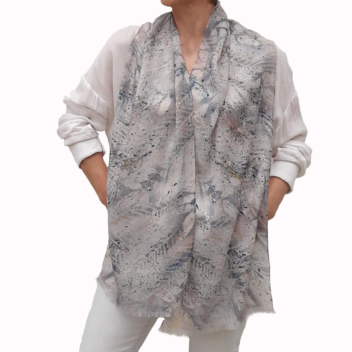 Lightweight Cashmere Scarf, Luxury Women Shawl, Natural Fabric, Modern Fashion Elegant Lady'S Accessory, Original Gift Ideas, Birthday Gifts for Lady Apparel & Accessories > Clothing Accessories > Scarves & Shawls Generic
