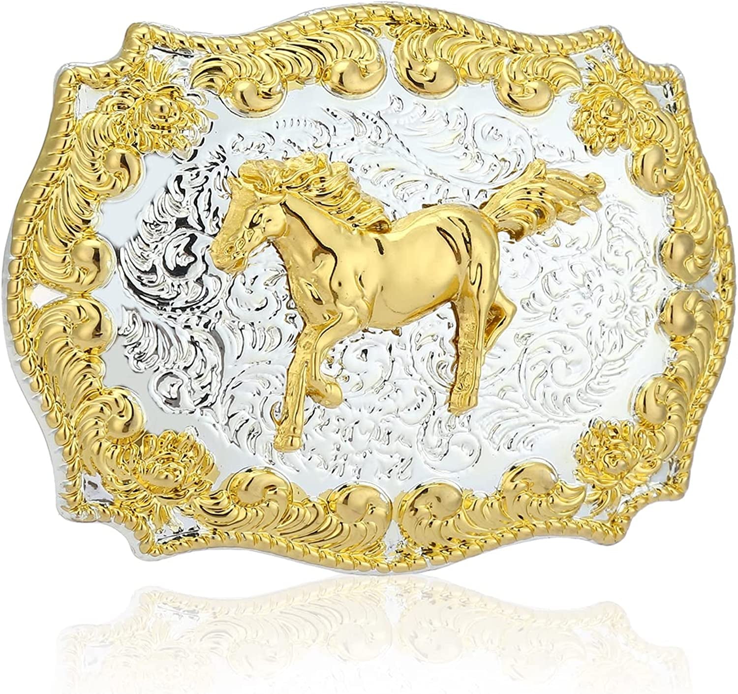 KDG Western Cowboy Belt Buckle for Belt Accessories Custom Buckle Apparel & Accessories > Clothing Accessories > Belt Buckles KDG G Horse 01