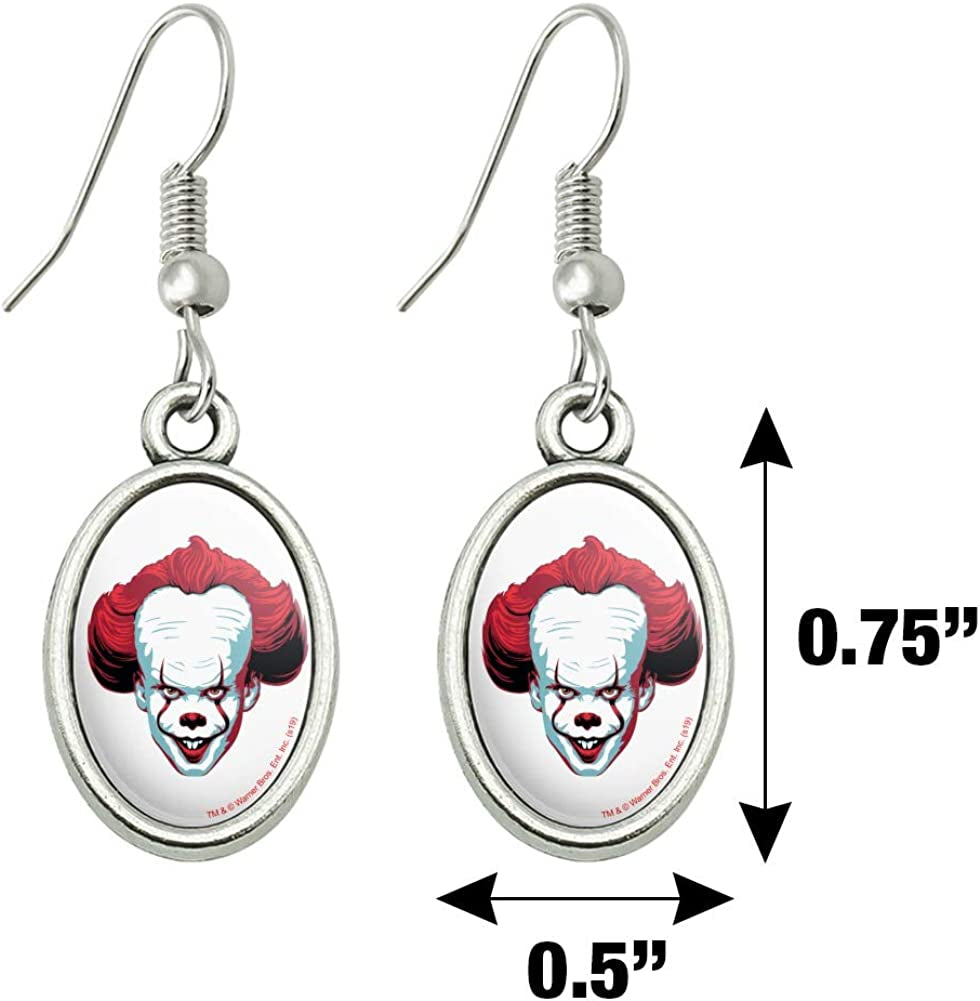 GRAPHICS & MORE IT Pennywise Come Home Novelty Dangling Drop Oval Charm Earrings Apparel & Accessories > Jewelry > Earrings GRAPHICS & MORE