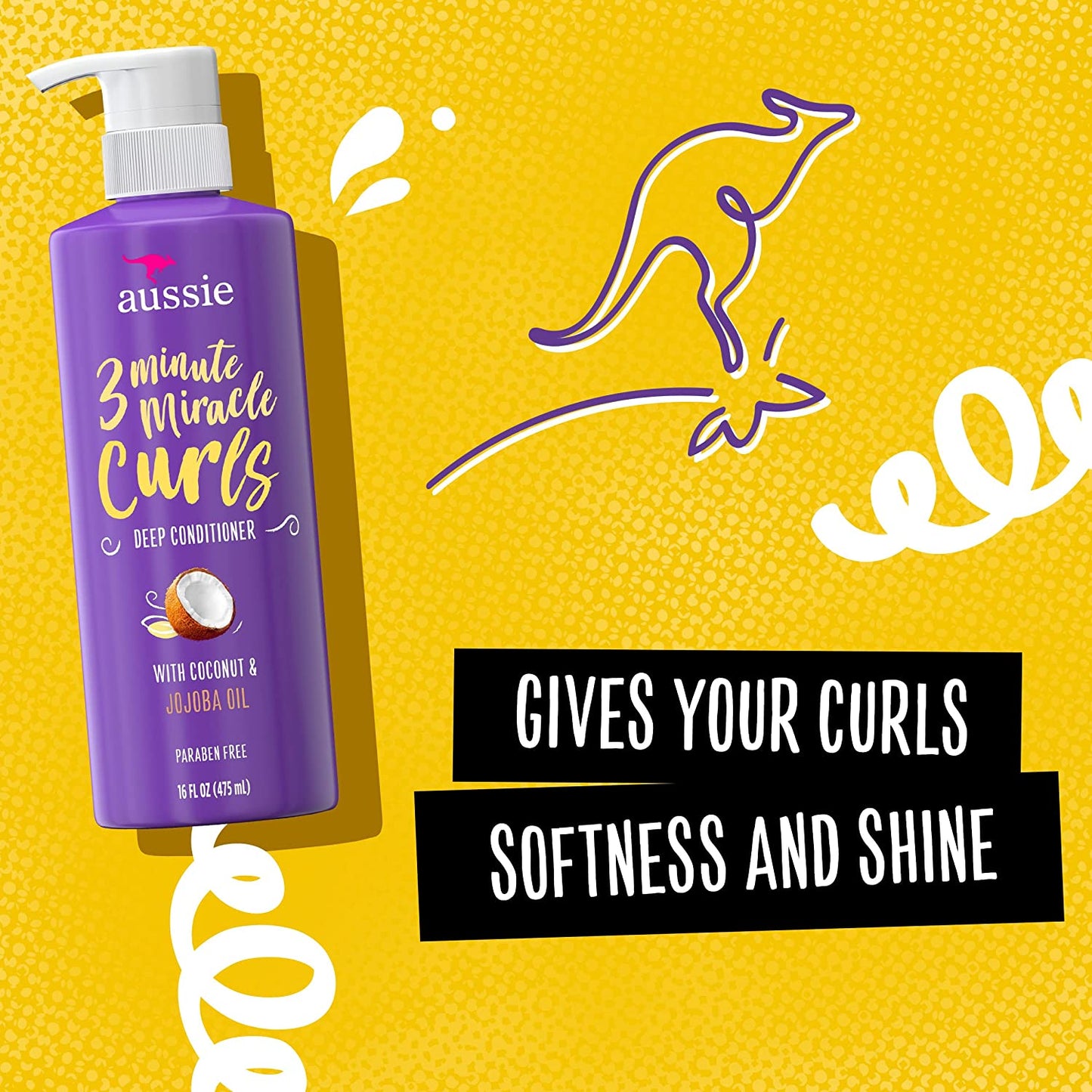 Aussie Miracle Curls Collection: Shampoo, Conditioner, Deep Conditioner, Spray Gel, Detangling Milk, and Oil Hair Treatment (6 Piece Set) Health & Beauty > Personal Care > Hair Care Aussie