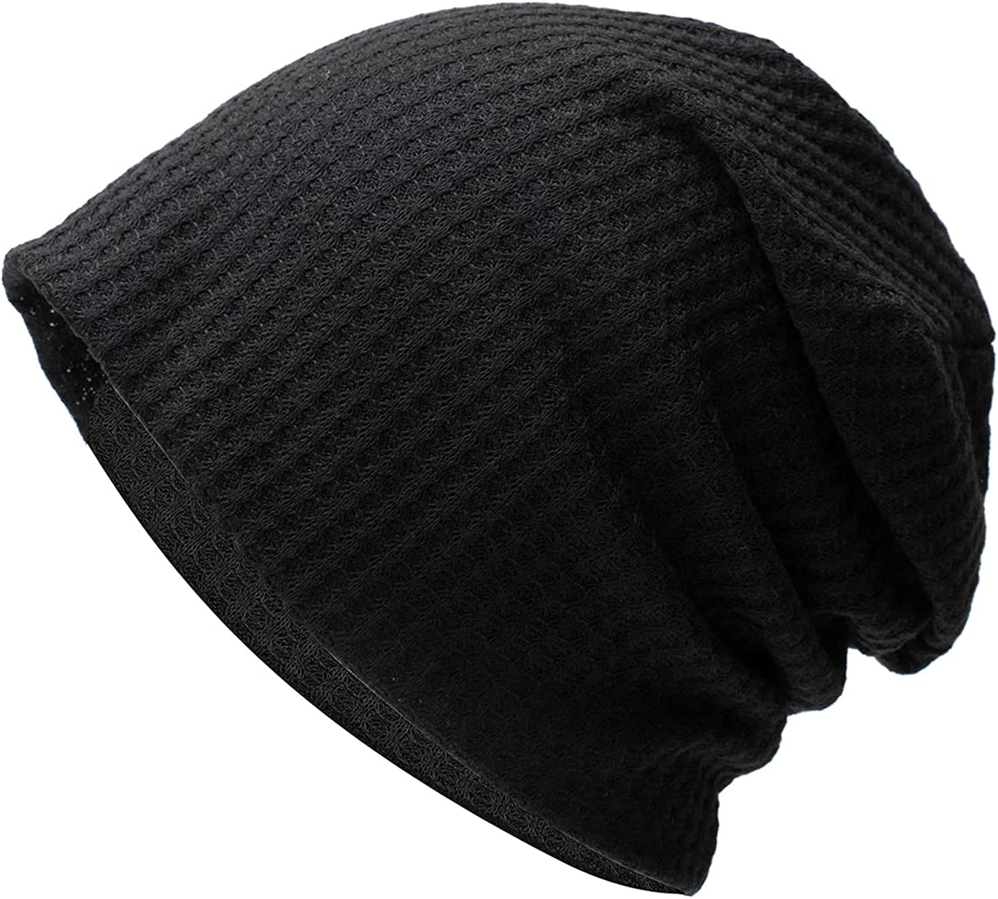 Century Star Unisex Baggy Lightweight Hip-Hop Soft Cotton Slouchy Stretch Beanie Hat Apparel & Accessories > Clothing Accessories > Headwear Century Star 1 Solid Black One Size