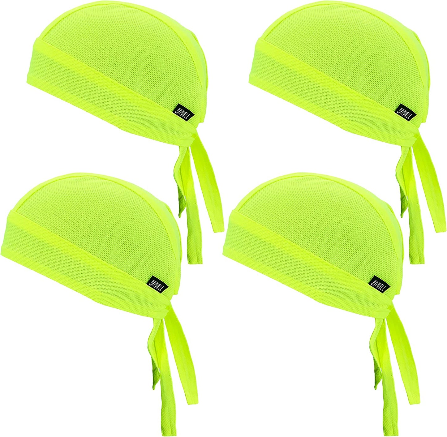 Sweat Wicking Doo Rag Cooling Dew Rag Helmet Liner Hat Large Motorcycle Head Wrap Bandana Skull Caps for Men and Women Apparel & Accessories > Clothing Accessories > Bandanas & Headties JHYWELL Neon