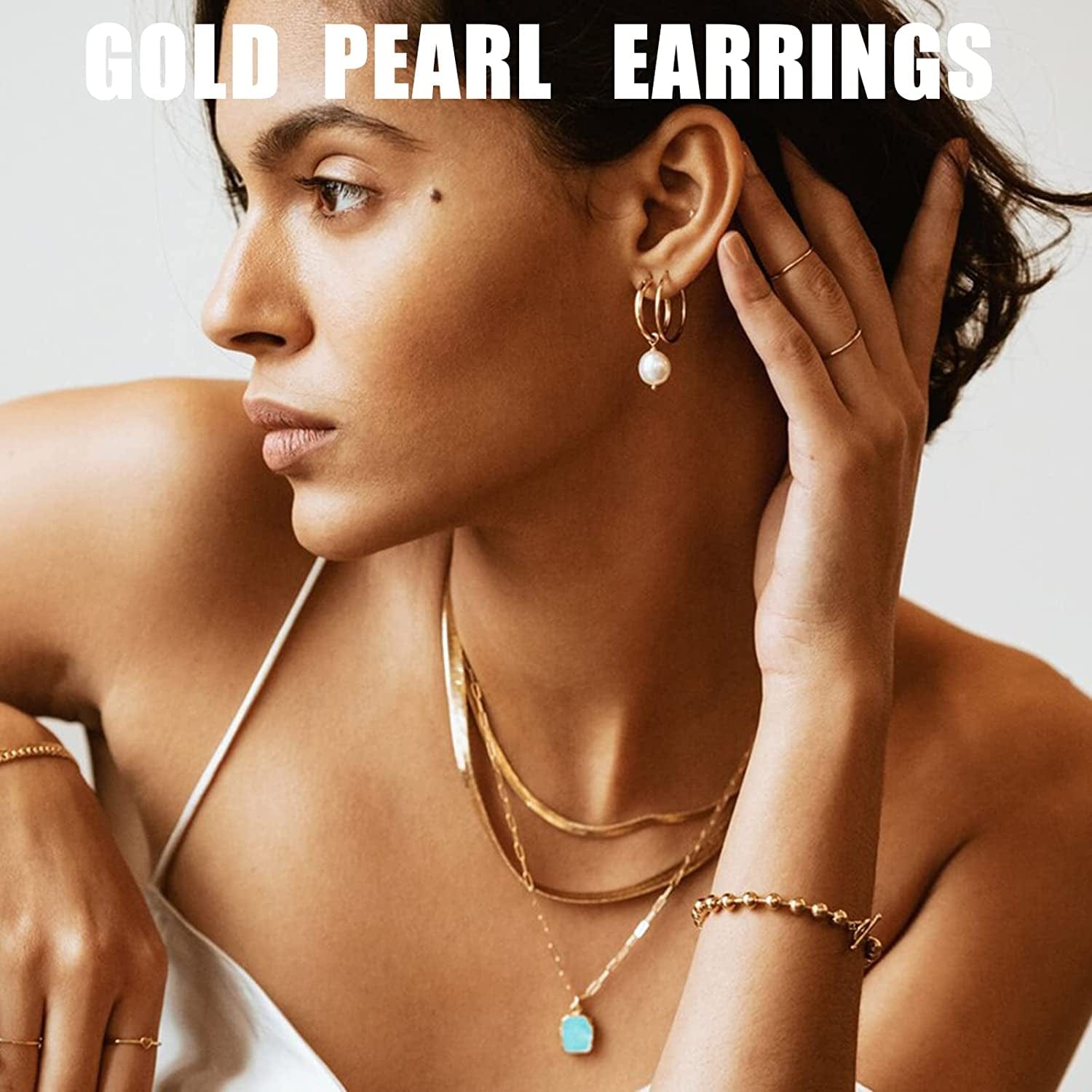 36 Pairs Gold Earrings Set for Women Girls, Fashion Pearl Chain Link Stud Drop Dangle Earrings Multipack Statement Earring Packs, Hypoallergenic Earrings for Birthday Party Christmas Jewelry Gift Apparel & Accessories > Jewelry > Earrings FAXHION