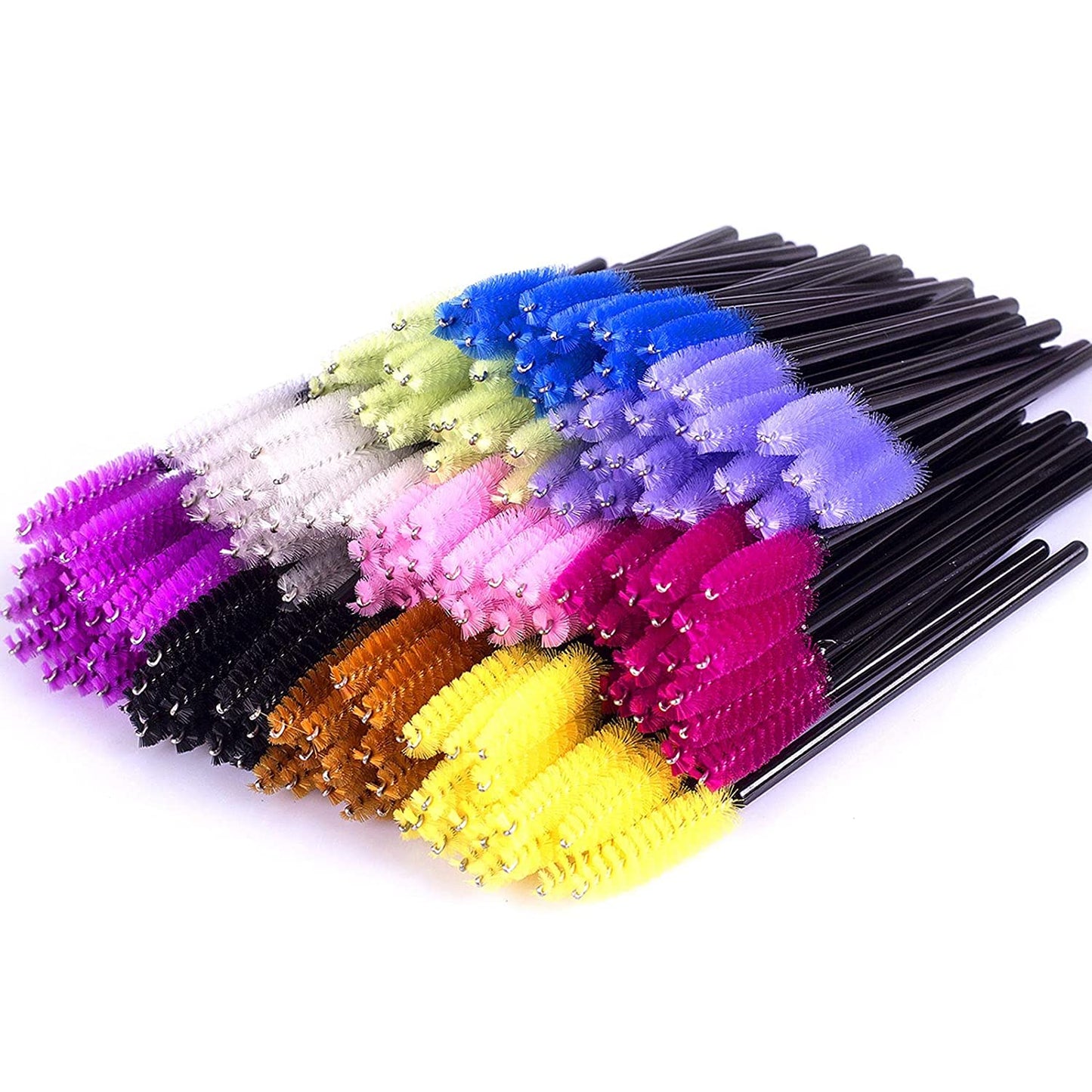Disposable Mascara Wands 500PCS, Disposable Mascara Applicators Multicolored 10 Colors, ECBASKET Mascara Brushes, Eyelash Eyebrow Brushes, Cosmetic Brush Makeup Tools Kit Health & Beauty > Personal Care > Cosmetics > Cosmetic Tools > Makeup Tools ECBASKET