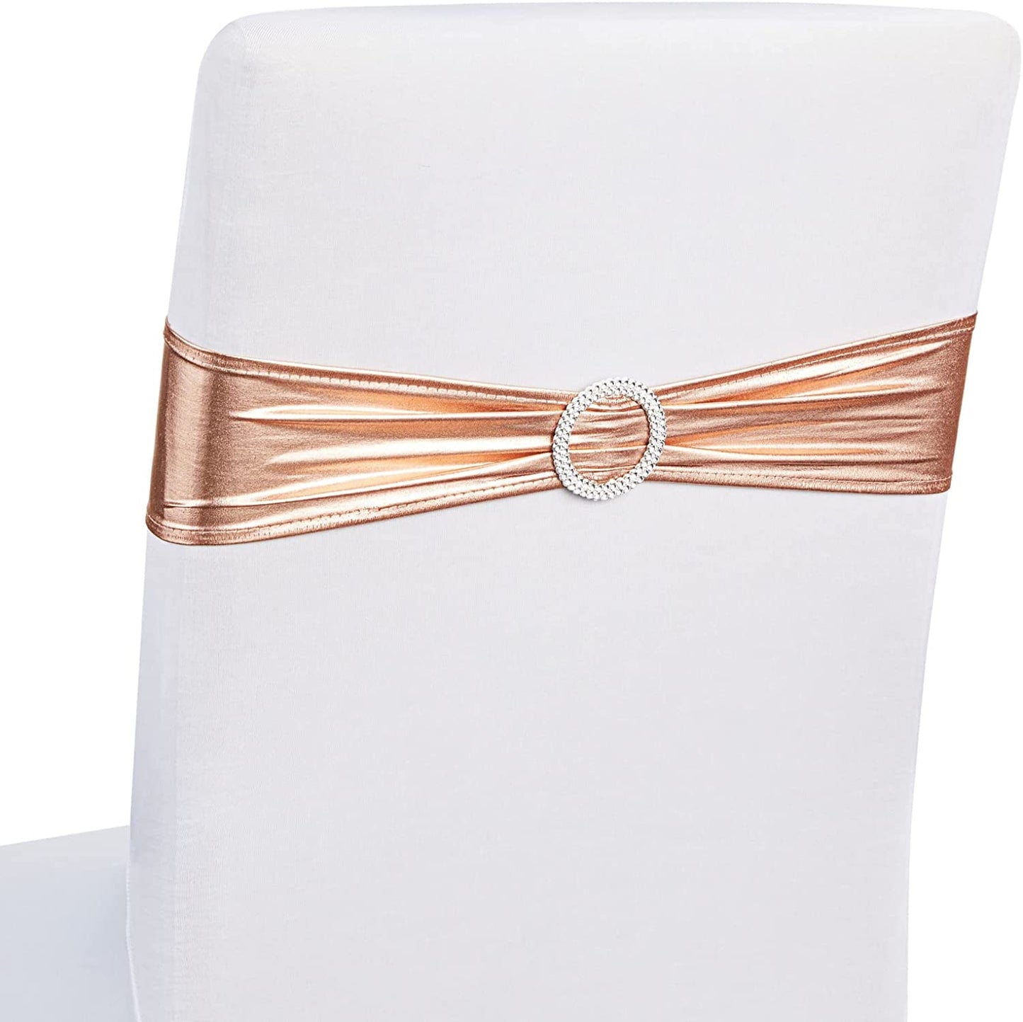 Gold Chair Sashes Bulk 100 Pack for Wedding Reception, Banquet Hotel Events, Baby Shower, Birthday Party Apparel & Accessories > Clothing Accessories > Sashes Juvale Rose Gold