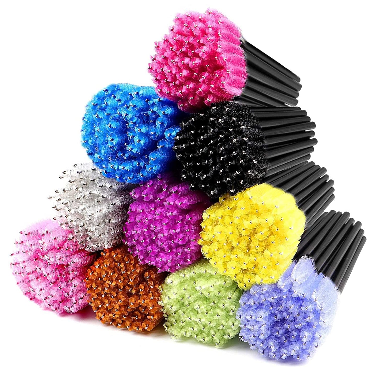 Disposable Mascara Wands 500PCS, Disposable Mascara Applicators Multicolored 10 Colors, ECBASKET Mascara Brushes, Eyelash Eyebrow Brushes, Cosmetic Brush Makeup Tools Kit Health & Beauty > Personal Care > Cosmetics > Cosmetic Tools > Makeup Tools ECBASKET