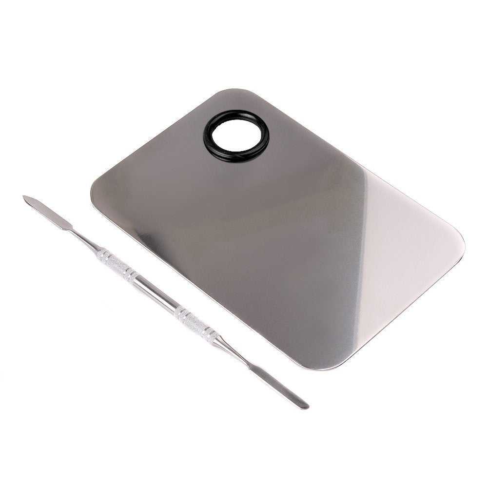 Goege Pro Stainless Steel Cosmetic Makeup Palette Spatula Tool (L5.9*W3.9 Inch) Health & Beauty > Personal Care > Cosmetics > Cosmetic Tools > Makeup Tools GOEGE