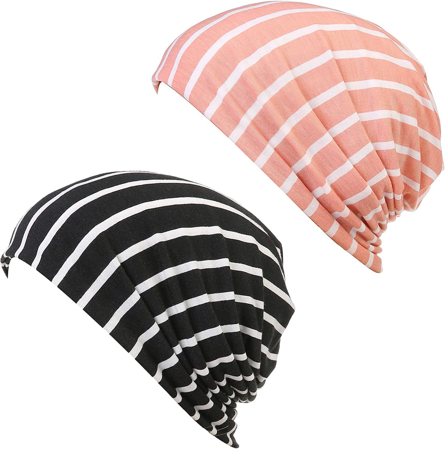 HONENNA Printed Turban Headband Chemo Cap Soft Sleep Beanie Apparel & Accessories > Clothing Accessories > Headwear HONENNA 2 Pack Style 4