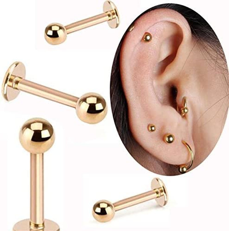 SEULEME 18G Surgical Steel Tragus Cartilage Helix Earrings Studs Replacement Balls Short Lip Rings 4-12Mm Conch Piercing Jewelry Apparel & Accessories > Jewelry > Body Jewelry Briana Williams