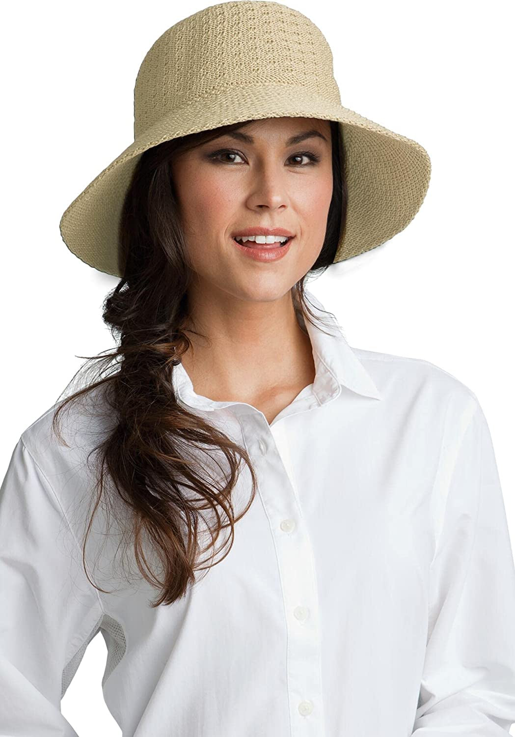Coolibar UPF 50+ Women'S Marina Sun Hat - Sun Protective Apparel & Accessories > Clothing Accessories > Hats Coolibar Natural One Size