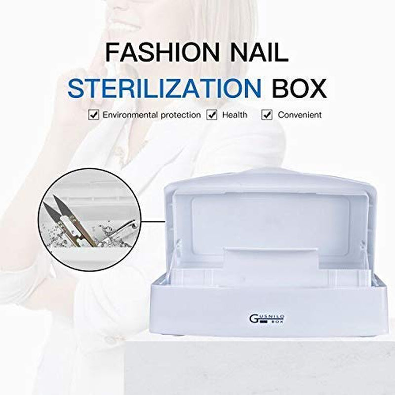 Gusnilo Nail Art Tools, Plastic Storage Box for Nail Tools,Manicure Tool, Tweezers, Hair Salon, Spa and Trimmer Manicure Equipment (1 Piece, White) Health & Beauty > Personal Care > Cosmetics > Cosmetic Tools > Nail Tools Gusnilo