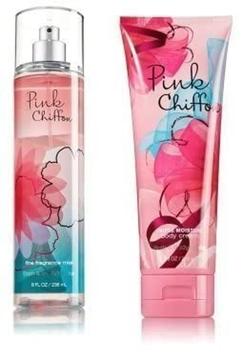 Bath & Body Works Pink Chiffon Ultra Shea Body Cream & Fine Fragrance Mist Gift Set Health & Beauty > Personal Care > Cosmetics > Bath & Body Bath & Body Works
