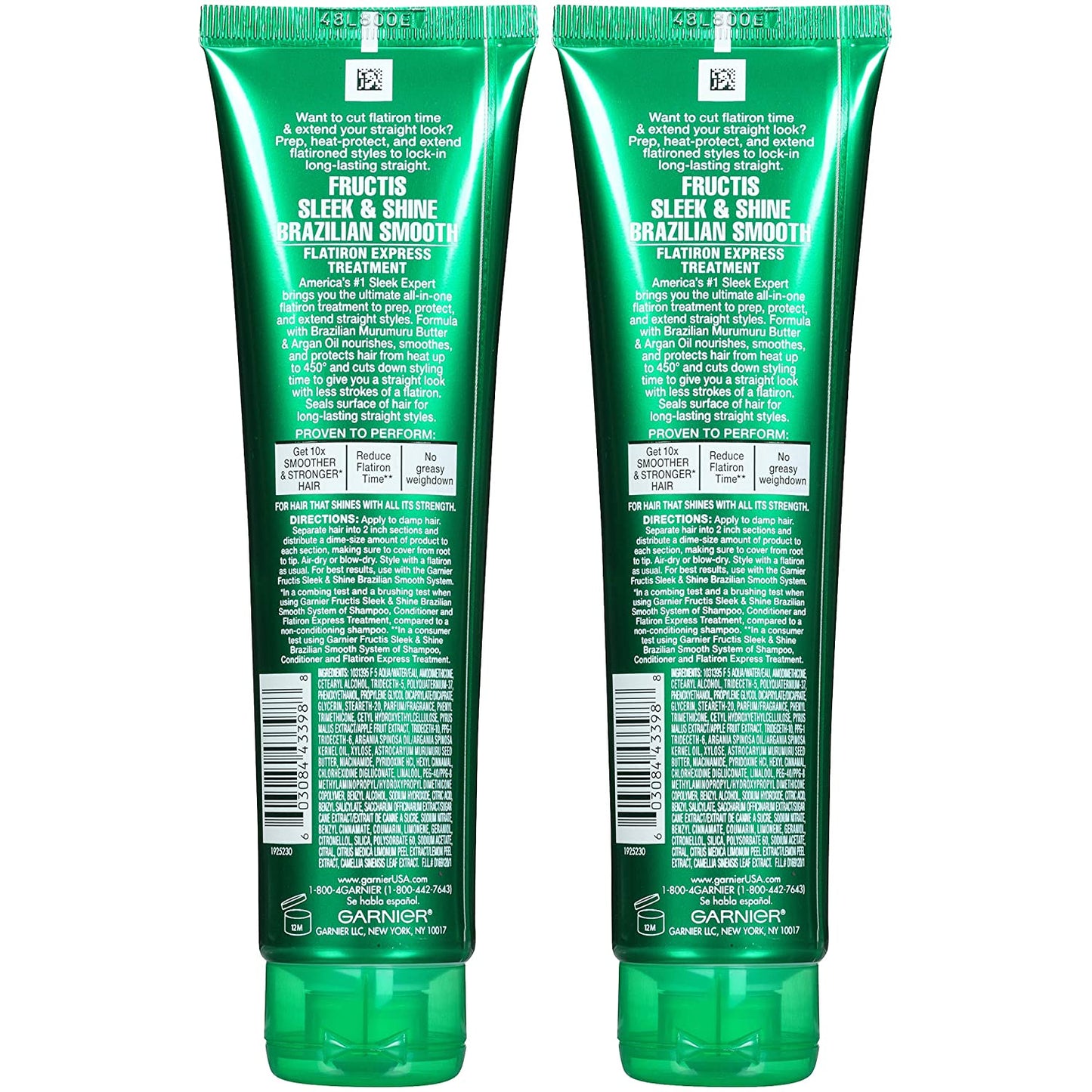 Garnier Hair Care Fructis Brazilian Smooth Flatirion Express, Difficult to Straighten Hair, 5.1 Fluid Ounce Health & Beauty > Personal Care > Hair Care Garnier