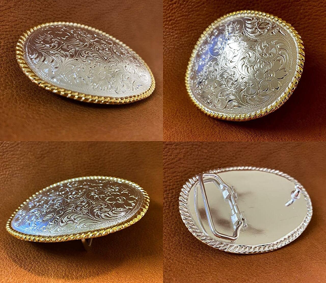 Western Floral Eagle Dogs Birds Star Replacement Belt Buckle Fits 1-1/2"(38Mm) Belt Strap-Multi-Style Options Apparel & Accessories > Clothing Accessories > Belt Buckles Belts.com