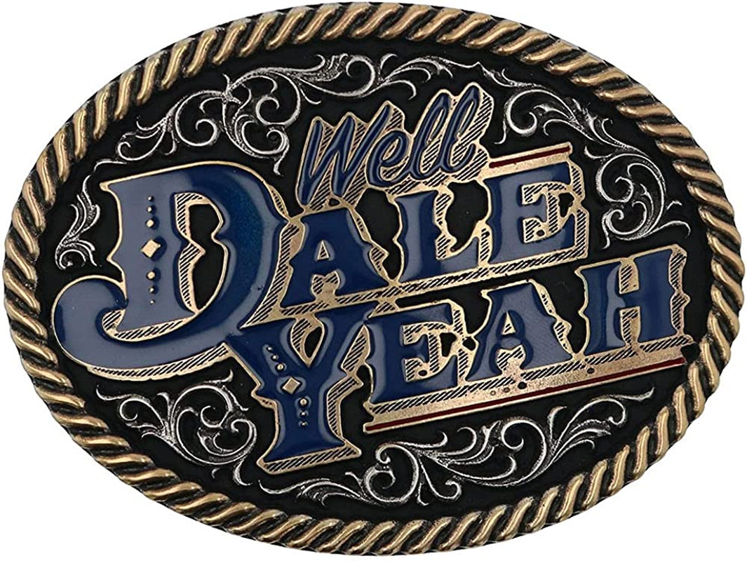 Montana Silversmiths Officially Licensed Dale Brisby Western Belt Buckle Apparel & Accessories > Clothing Accessories > Belt Buckles Montana Silversmiths Dale Yeah - Silver