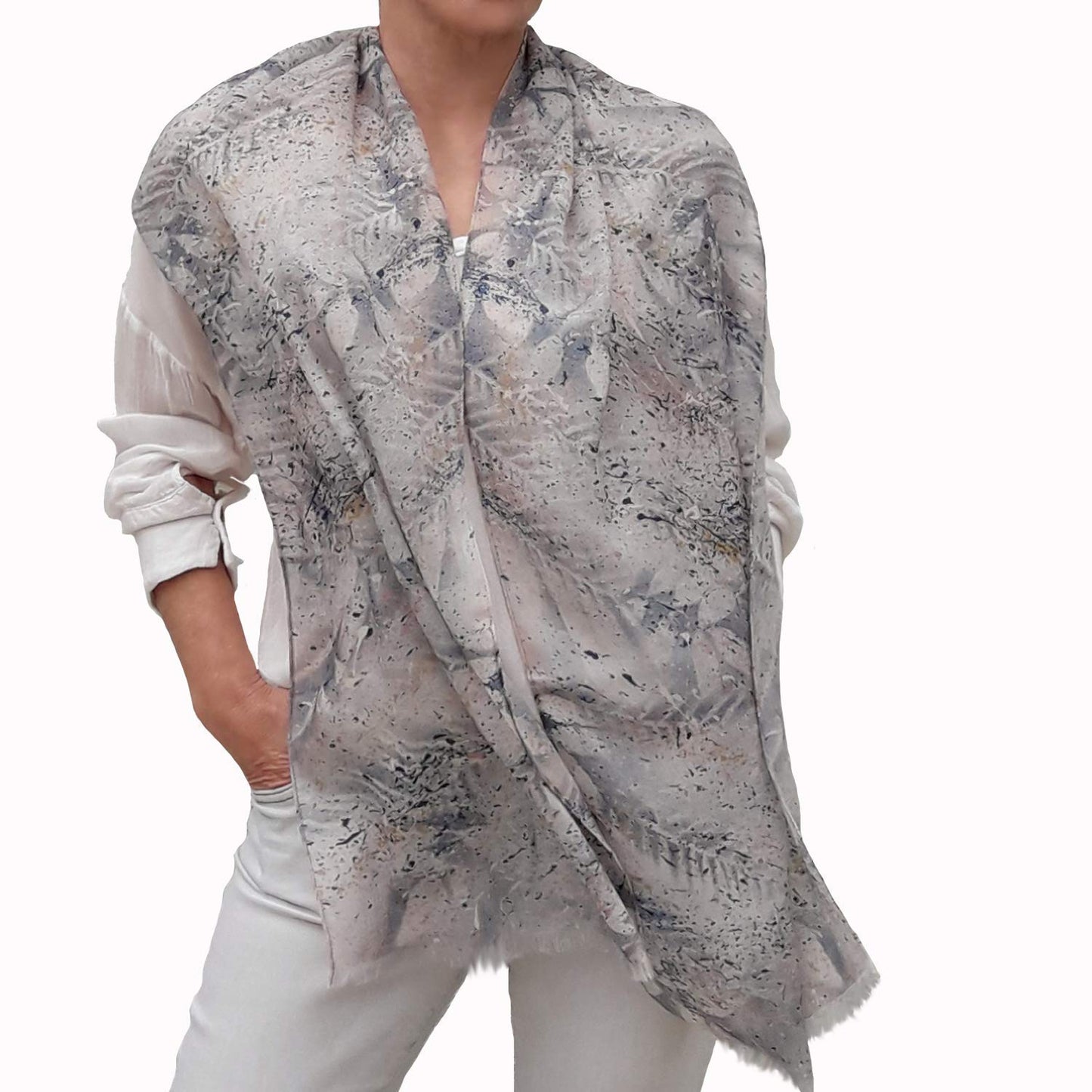Lightweight Cashmere Scarf, Luxury Women Shawl, Natural Fabric, Modern Fashion Elegant Lady'S Accessory, Original Gift Ideas, Birthday Gifts for Lady Apparel & Accessories > Clothing Accessories > Scarves & Shawls Generic