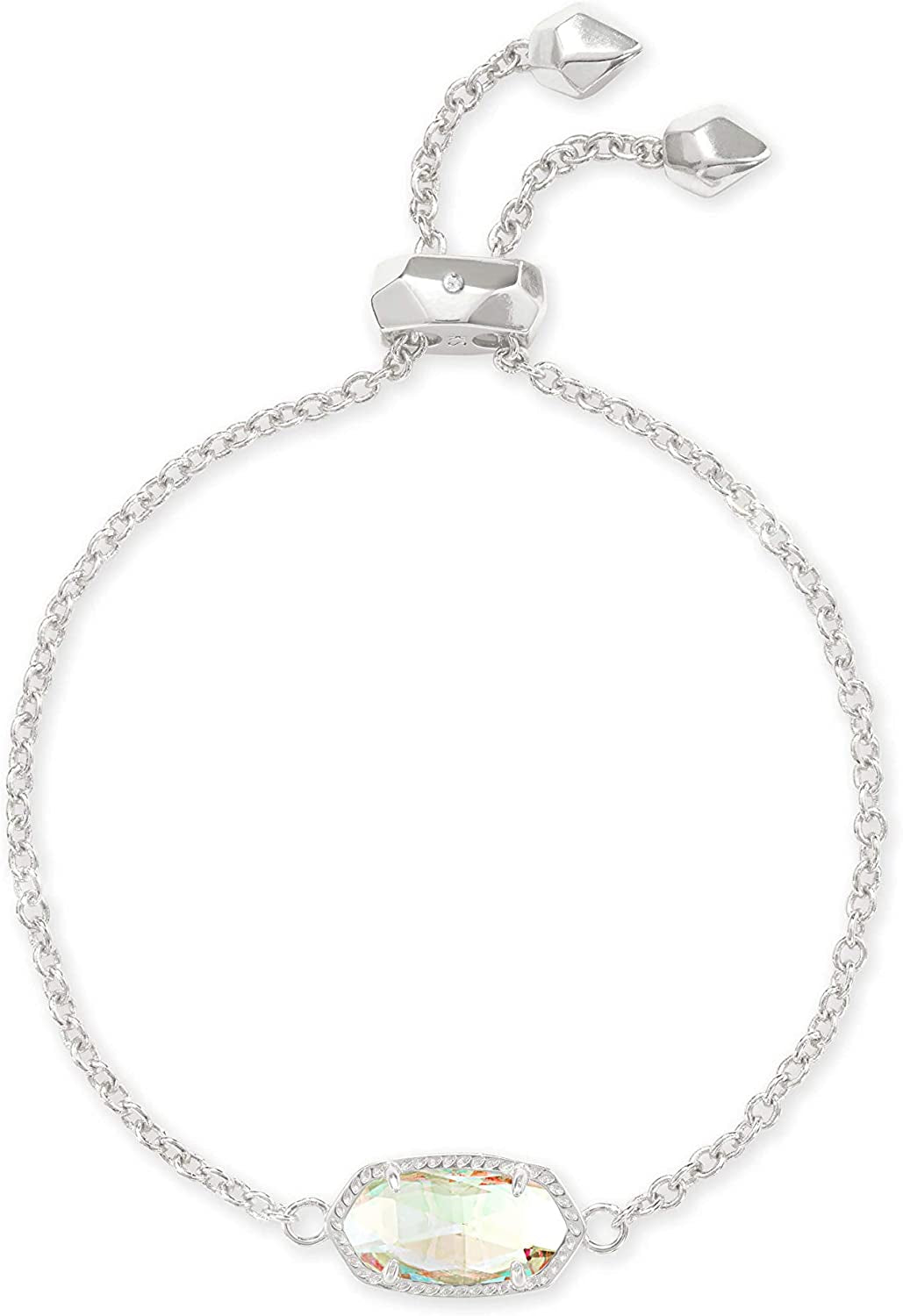 Kendra Scott Elaina Link Chain Bracelet for Women Apparel & Accessories > Jewelry > Bracelets Kendra Scott RHODIUM - IRIDESCENT DICHROIC GLASS
