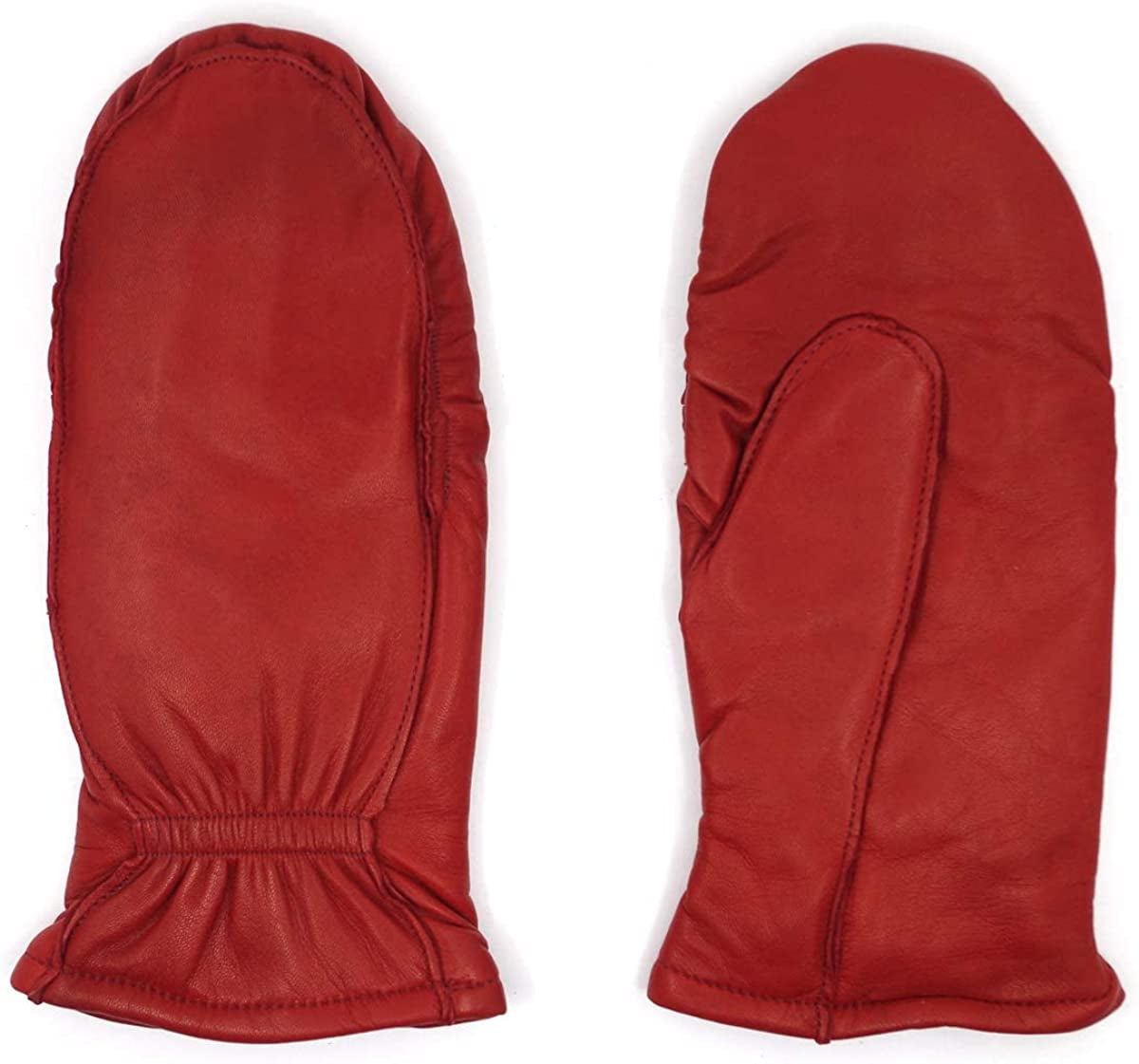 Harssidanzar Womens and Kids Lambskin Leather Winter Mittens Thermolite Lined with Finger Liners Apparel & Accessories > Clothing Accessories > Gloves & Mittens KYLIE MAX