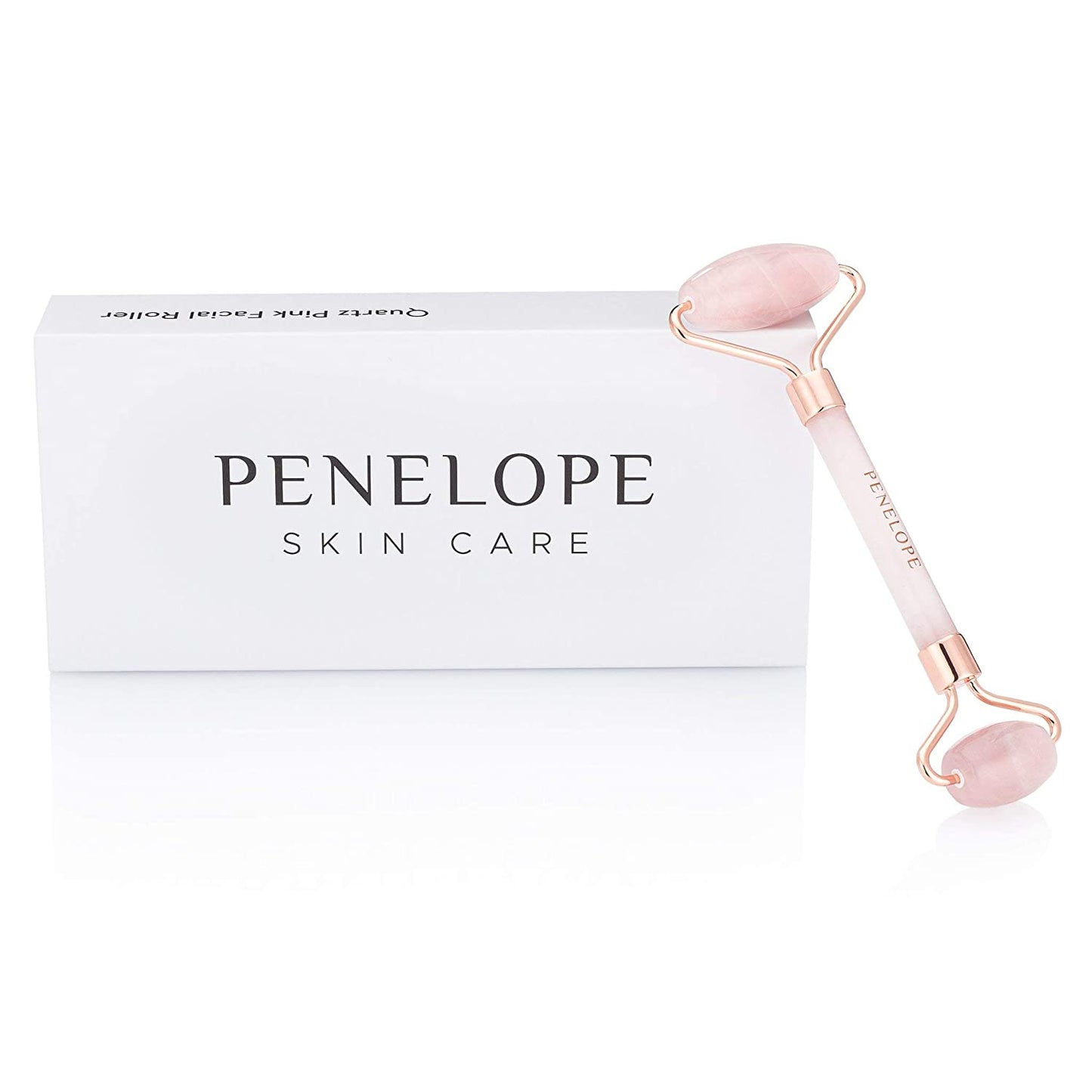Rose Quartz Face Roller - Facial Roller and Skin Massage Tool with Authentic Rose Quartz Stone - Face Relaxer Gua Sha Roller - under Eye Roller by Penelope Skincare… (Rose Quartz) Health & Beauty > Personal Care > Cosmetics > Cosmetic Tools > Skin Care Tools PENELOPE SKINCARE Rose Quartz