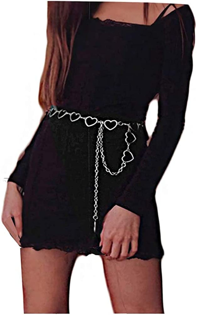 Eyraevor Women Long Tassel Waist Chain Belt Multilayer Body Belly Chain for Dress Apparel & Accessories > Jewelry > Body Jewelry Eyraevor
