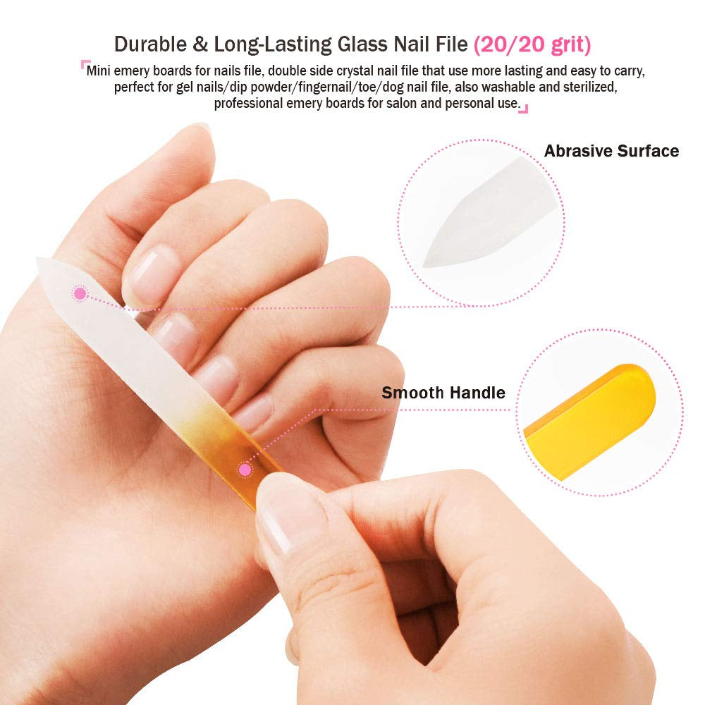 Nail Files and Buffers Kit, 100/180 Grit Emery Boards for Nails, Cube Nail Buffer Block for Acrylic Nails, Professional Manicure Tools with Glass Nail File/Smoother Buffer Block/Cleaner Brush (15Pcs) Health & Beauty > Personal Care > Cosmetics > Cosmetic Tools > Nail Tools Spaidoon