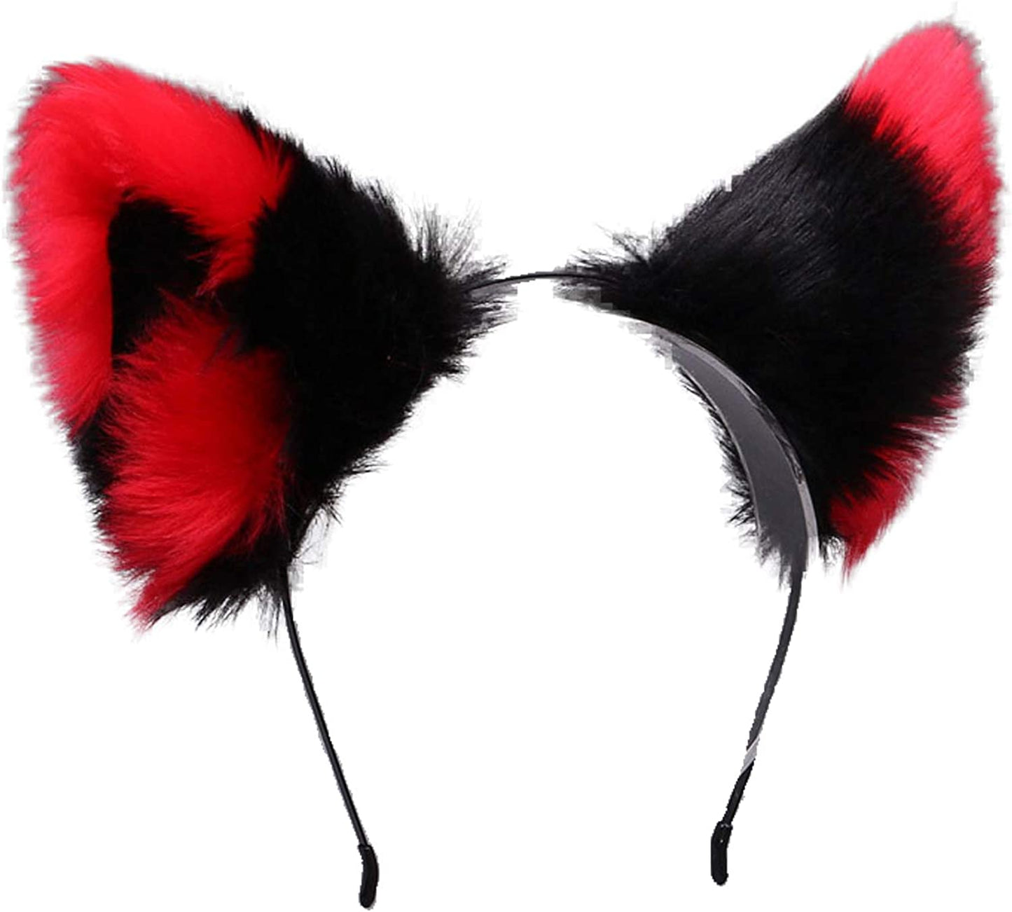 Faylay Cosplay Girl Plush Furry Cat Ears Headwear Accessory for Cam Girl Party Apparel & Accessories > Clothing Accessories > Headwear Faylay 0039-17-hhhlhew