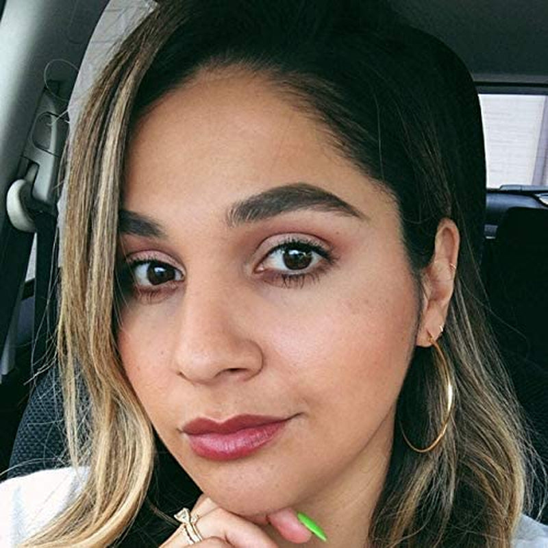 Gacimy Gold Hoop Earrings for Women 14K Real Gold Plated Hoops with 925 Sterling Silver Post Apparel & Accessories > Jewelry > Earrings Gacimy