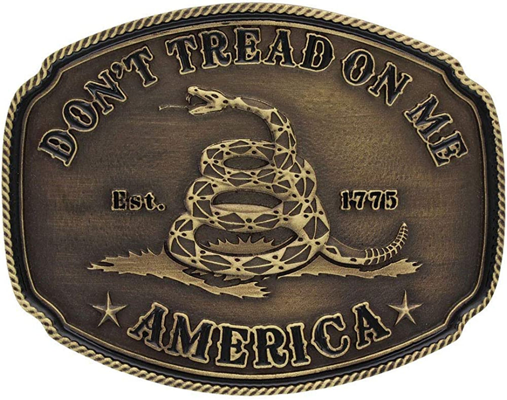 Montana Silversmiths 2Nd Amendment Series Attitude Western Belt Buckle Apparel & Accessories > Clothing Accessories > Belt Buckles Montana Silversmiths American Gadsden Don't Tread on Me