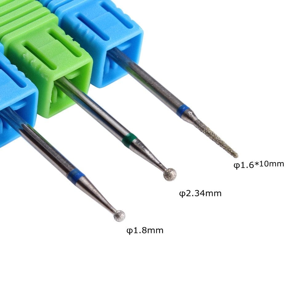 3PCS Cuticle Clean Carbide Nail Drill Bit Diamond Rotary Burrs Electric Nail File for Manicure Pedicure Tools Health & Beauty > Personal Care > Cosmetics > Cosmetic Tools > Nail Tools MZCMSL