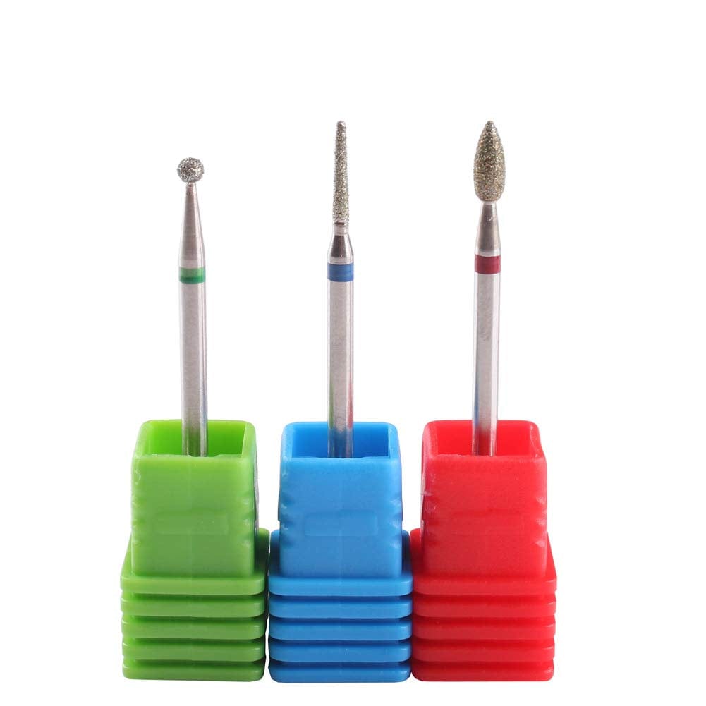 3PCS Cuticle Clean Carbide Nail Drill Bit Diamond Rotary Burrs Electric Nail File for Manicure Pedicure Tools Health & Beauty > Personal Care > Cosmetics > Cosmetic Tools > Nail Tools MZCMSL D